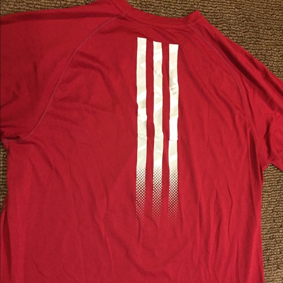 adidas | Shirts | Red Addidas Indiana University Logo Tshirt | Poshmark
